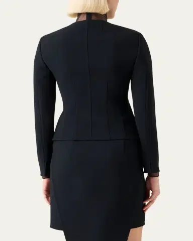 Akris Desiree Double-Face Trapezoid Jacket | Thumbnail 3