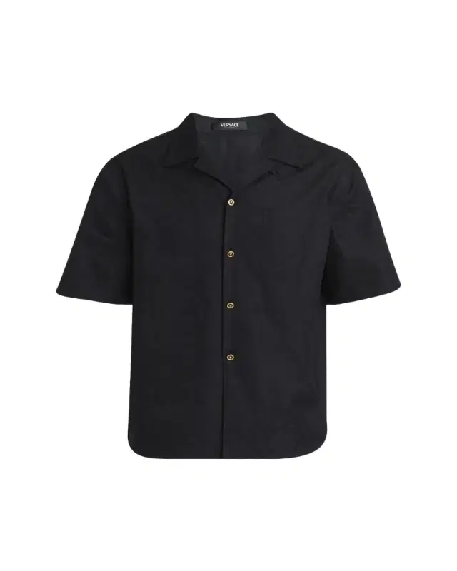 Men's Tonal Barocco Camp Shirt