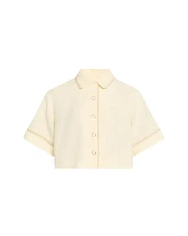 SIMKHAI Khloe Boucle Short-Sleeve Shirt | Thumbnail 1 SIMKHAI Khloe Boucle Short-Sleeve Shirt | Thumbnail 1