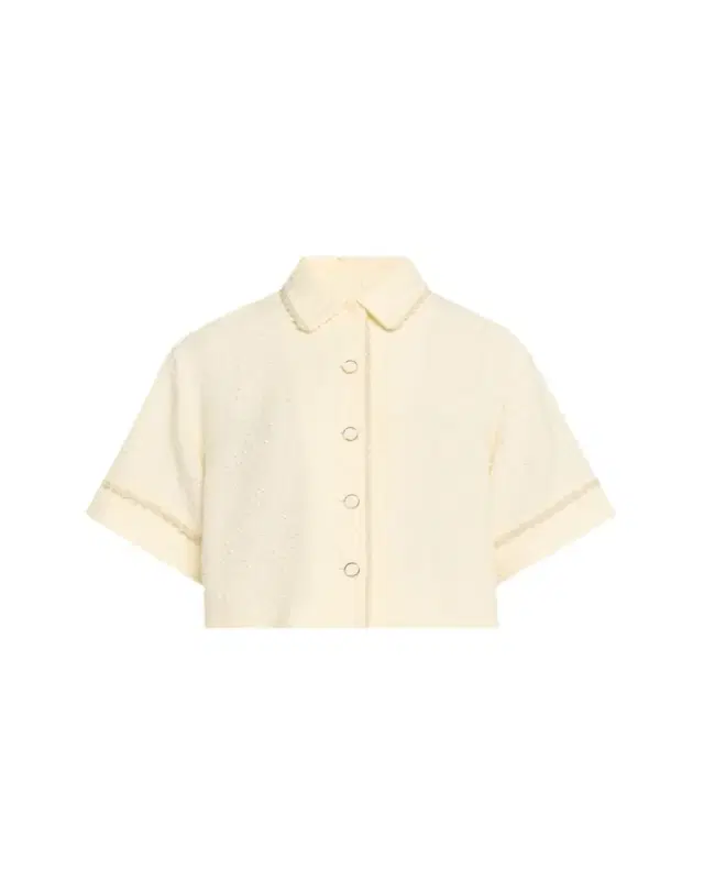 Khloe Boucle Short-Sleeve Shirt