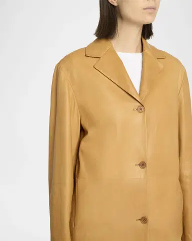 The Row Fabian Single-Breasted Leather Jacket | Thumbnail 4