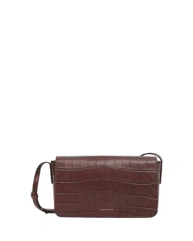 MANSUR GAVRIEL Clio Flap Croc-Embossed Leather Crossbody Bag | Thumbnail 1
