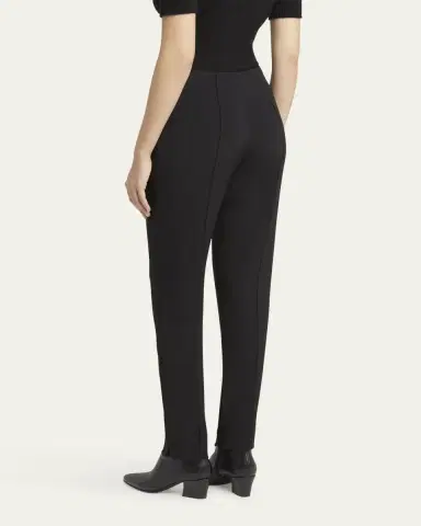 Giorgio Armani Pintuck Slim-Leg Cady Trousers | Thumbnail 3