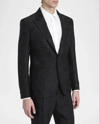 Versace Men's Jacquard Evening Jacket | Thumbnail 3 Versace Men's Jacquard Evening Jacket | Thumbnail 3