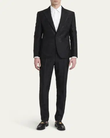 Versace Men's Jacquard Evening Jacket | Thumbnail 6 Versace Men's Jacquard Evening Jacket | Thumbnail 6