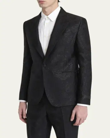 Versace Men's Jacquard Evening Jacket | Thumbnail 8 Versace Men's Jacquard Evening Jacket | Thumbnail 8