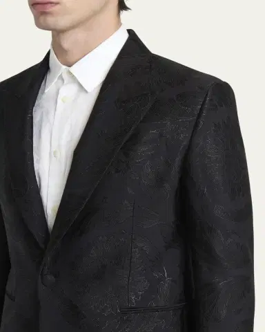 Versace Men's Jacquard Evening Jacket | Thumbnail 9 Versace Men's Jacquard Evening Jacket | Thumbnail 9