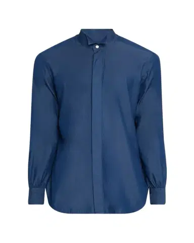 Kiton Men's Chambray Tuxedo Shirt | Thumbnail 1