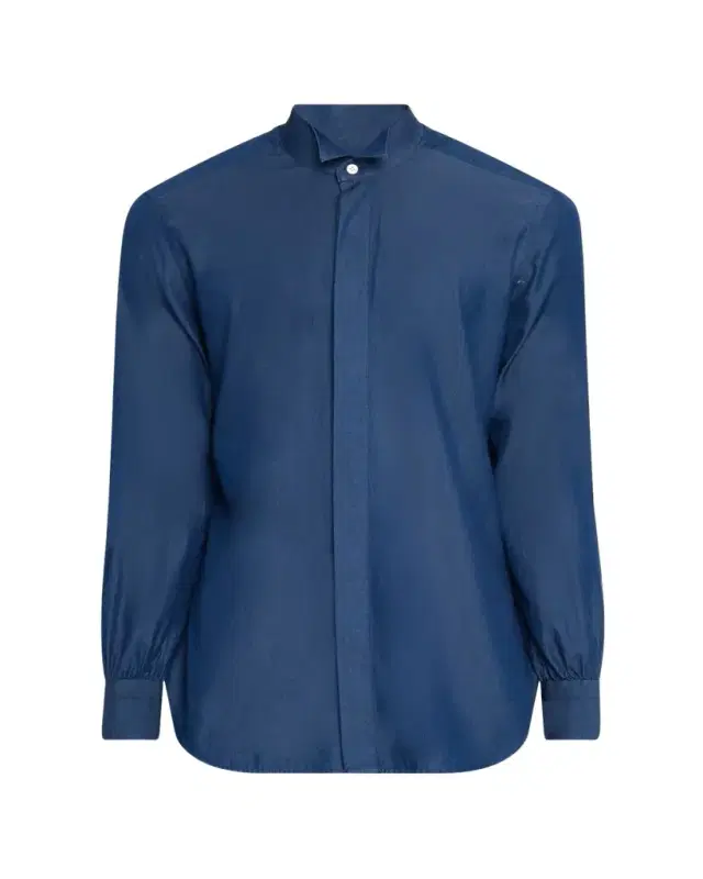 Kiton Men's Chambray Tuxedo Shirt