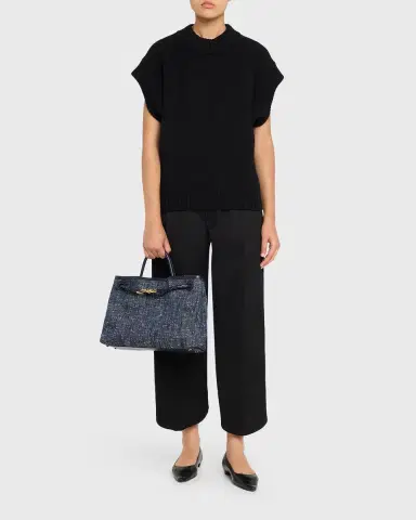 Bottega Veneta Andiamo Medium Boucle Denim Tote Bag | Thumbnail 4 Bottega Veneta Andiamo Medium Boucle Denim Tote Bag | Thumbnail 4