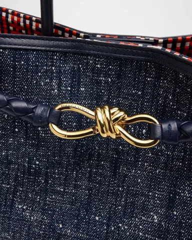 Bottega Veneta Andiamo Medium Boucle Denim Tote Bag | Thumbnail 5 Bottega Veneta Andiamo Medium Boucle Denim Tote Bag | Thumbnail 5