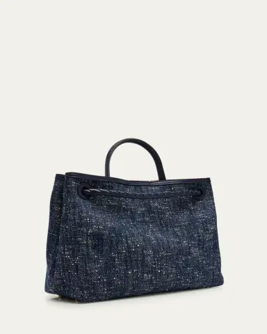 Bottega Veneta Andiamo Medium Boucle Denim Tote Bag | Thumbnail 8 Bottega Veneta Andiamo Medium Boucle Denim Tote Bag | Thumbnail 8