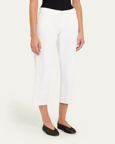 L'Agence Blaine Low-Rise Crop Straight Jeans | Thumbnail 4