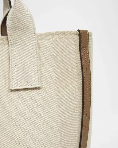 Chloé Large Carry Tote Bag in Jacquard Canvas | Thumbnail 5 Chloé Large Carry Tote Bag in Jacquard Canvas | Thumbnail 5