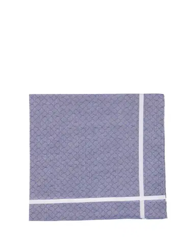 Simonnot Godard Men's Cotton Jacquard Waves Pocket Handkerchief | Thumbnail 1 Simonnot Godard Men's Cotton Jacquard Waves Pocket Handkerchief | Thumbnail 1
