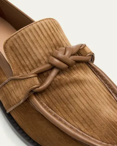 Bottega Veneta Astaire Knot Grooved Suede Loafers | Thumbnail 5