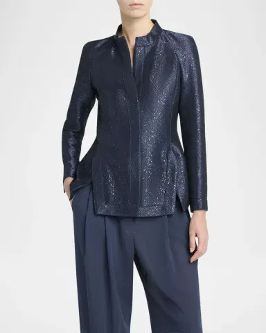 Giorgio Armani Sequin Jacquard Single-Breasted Evening Jacket | Thumbnail 3 Giorgio Armani Sequin Jacquard Single-Breasted Evening Jacket | Thumbnail 3