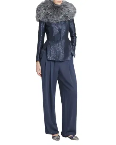 Giorgio Armani Sequin Jacquard Single-Breasted Evening Jacket | Thumbnail 1 Giorgio Armani Sequin Jacquard Single-Breasted Evening Jacket | Thumbnail 1