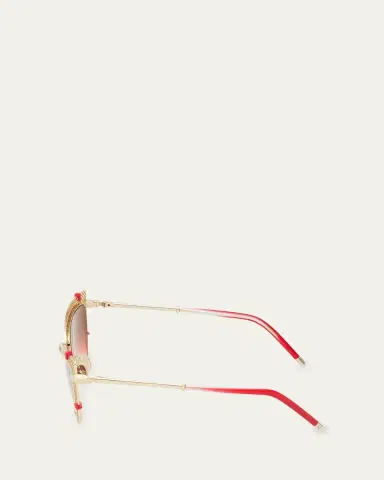 Christian Louboutin Miss Z Metal Cat-Eye Sunglasses | Thumbnail 8 Christian Louboutin Miss Z Metal Cat-Eye Sunglasses | Thumbnail 8