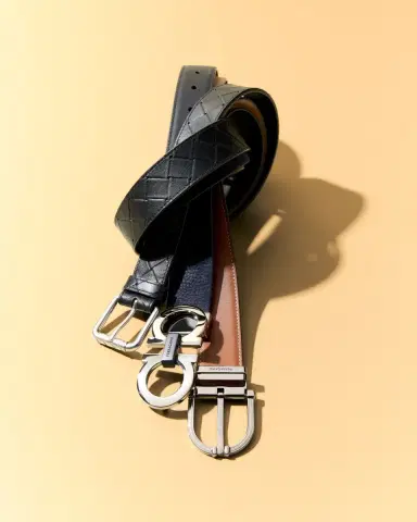 Bottega Veneta Men's Intrecciato Stamp Leather Belt | Thumbnail 5 Bottega Veneta Men's Intrecciato Stamp Leather Belt | Thumbnail 5