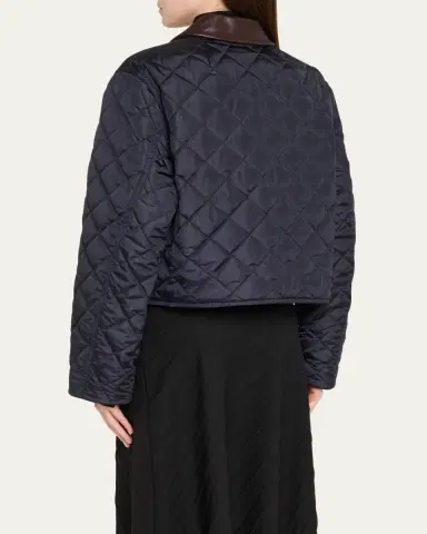 A.L.C. Henri Quilted Contrast Collar Jacket | Thumbnail 3