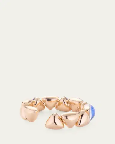 Vhernier 18K Rose Gold Lapis and Rock Crystal Freccia Bracelet | Thumbnail 4 Vhernier 18K Rose Gold Lapis and Rock Crystal Freccia Bracelet | Thumbnail 4