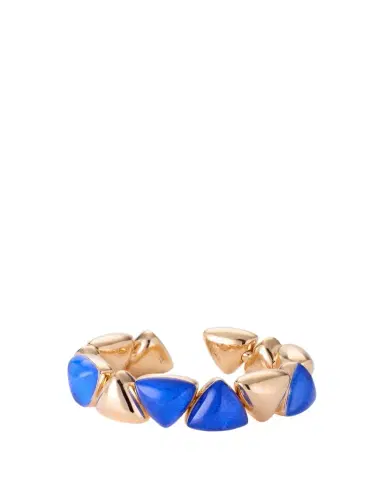 Vhernier 18K Rose Gold Lapis and Rock Crystal Freccia Bracelet | Thumbnail 1 Vhernier 18K Rose Gold Lapis and Rock Crystal Freccia Bracelet | Thumbnail 1