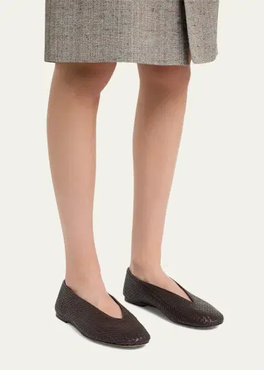 Bottega Veneta Micro Woven Nappa Leather Ballerina Flats | Thumbnail 2 Bottega Veneta Micro Woven Nappa Leather Ballerina Flats | Thumbnail 2
