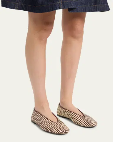 Bottega Veneta Bicolor Woven Nappa Leather Ballerina Flats | Thumbnail 2 Bottega Veneta Bicolor Woven Nappa Leather Ballerina Flats | Thumbnail 2
