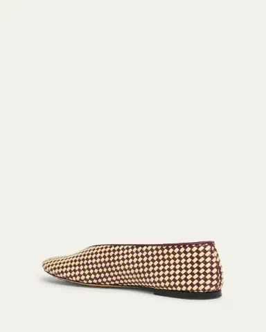 Bottega Veneta Bicolor Woven Nappa Leather Ballerina Flats | Thumbnail 4 Bottega Veneta Bicolor Woven Nappa Leather Ballerina Flats | Thumbnail 4