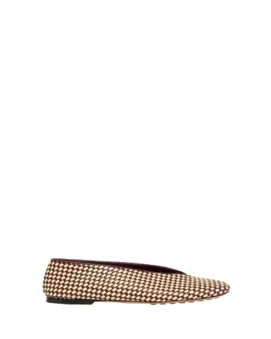Bottega Veneta Bicolor Woven Nappa Leather Ballerina Flats | Thumbnail 1 Bottega Veneta Bicolor Woven Nappa Leather Ballerina Flats | Thumbnail 1