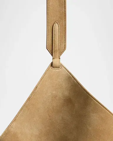 Khaite Lotus Small Suede Tote Bag | Thumbnail 3