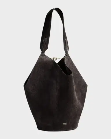 Khaite Lotus Small Suede Tote Bag | Thumbnail 7