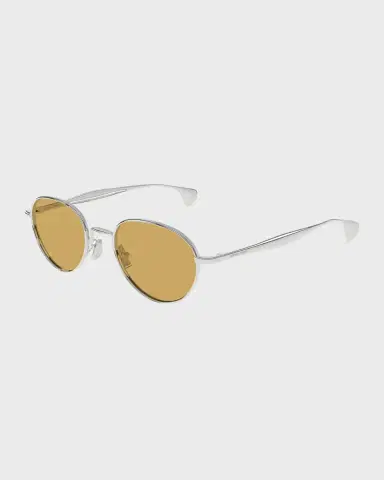 Bottega Veneta BV1396S Round Metal Sunglasses | Thumbnail 5 Bottega Veneta BV1396S Round Metal Sunglasses | Thumbnail 5