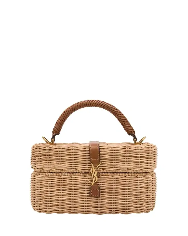 Gaby YSL Vanity Bag in Raffia Wicker