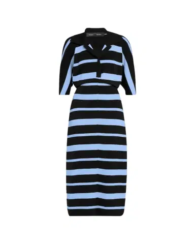 Proenza Schouler Solana Polo Stripe Superfine Merino Wool Dress | Thumbnail 1