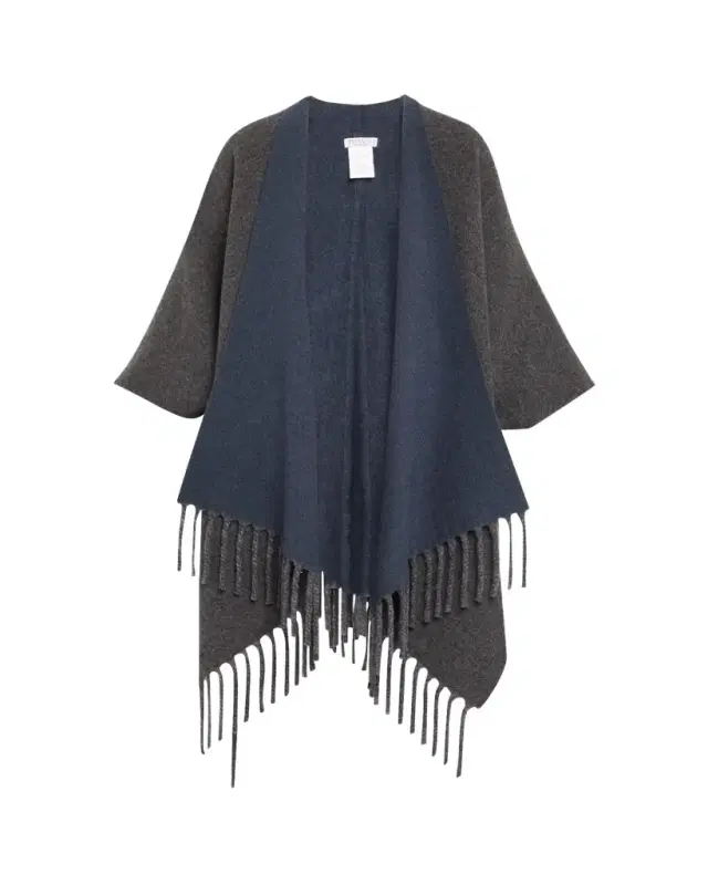 Reversible Cashmere Poncho
