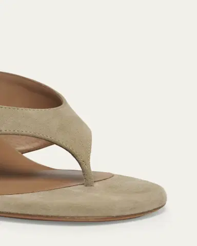 Alaïa Suede Wedge Thong Sandals | Thumbnail 15