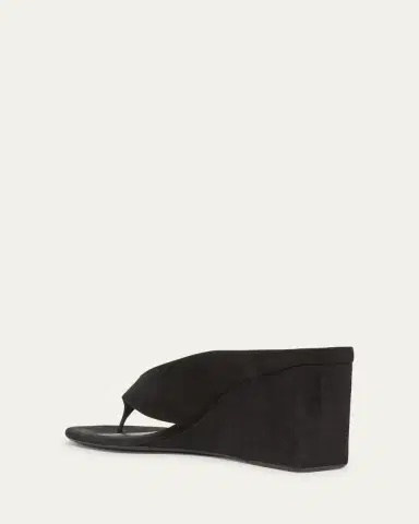 Alaïa Suede Wedge Thong Sandals | Thumbnail 4