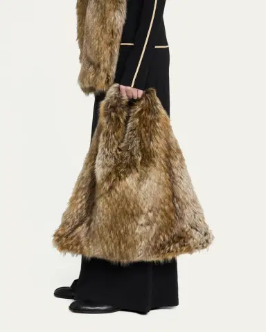 MM6 MAISON MARGIELA Classic Japanese Faux Fur Shoulder Bag | Thumbnail 2