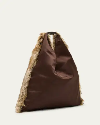MM6 MAISON MARGIELA Classic Japanese Faux Fur Shoulder Bag | Thumbnail 3