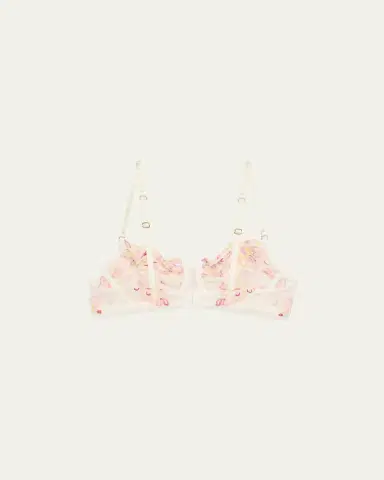 Lise Charmel Folie D'Ete Floral-Embroidered Demi Bra | Thumbnail 2