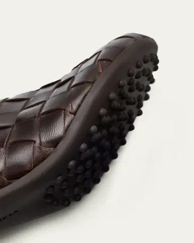Bottega Veneta Atomic Woven Leather Cylinder-Heel Booties | Thumbnail 9