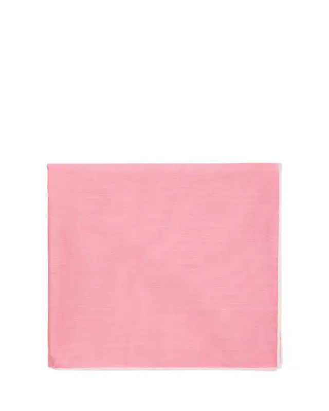 Men's Cotton Satin-Edge Pocket Handkerchief
