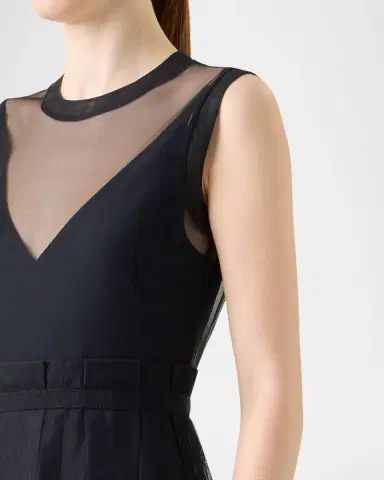 Akris Techno Tulle Fit-&-Flare Gown | Thumbnail 4 Akris Techno Tulle Fit-&-Flare Gown | Thumbnail 4