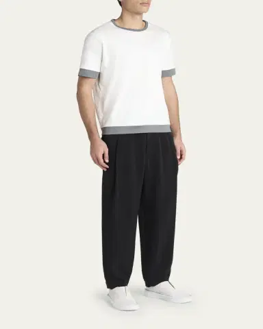 Giorgio Armani Men's Deerskin Slip-On Sneakers | Thumbnail 3 Giorgio Armani Men's Deerskin Slip-On Sneakers | Thumbnail 3