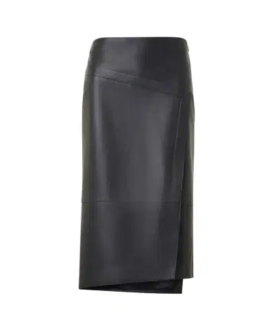 Akris Asymmetric Trapezoid Nappa Leather Midi Skirt | Thumbnail 1 Akris Asymmetric Trapezoid Nappa Leather Midi Skirt | Thumbnail 1