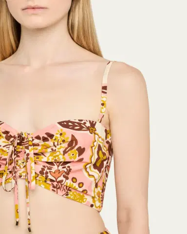 Cara Cara Maidstone Ruched Sweetheart Crop Top | Thumbnail 5 Cara Cara Maidstone Ruched Sweetheart Crop Top | Thumbnail 5