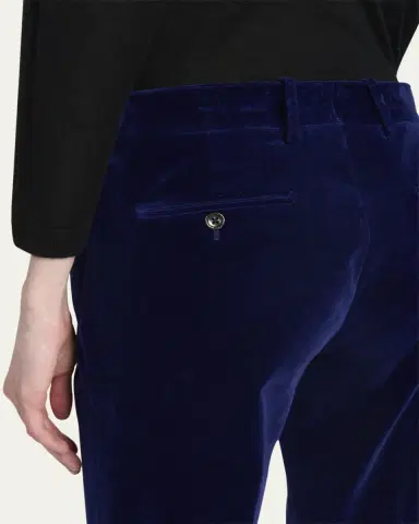 TOM FORD Velvet Slim-Leg Ankle Cigarette Trousers | Thumbnail 5 TOM FORD Velvet Slim-Leg Ankle Cigarette Trousers | Thumbnail 5