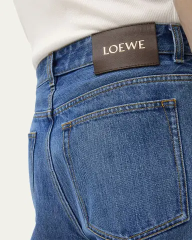 Loewe Men's Straight Fit Cropped Jeans | Thumbnail 4 Loewe Men's Straight Fit Cropped Jeans | Thumbnail 4